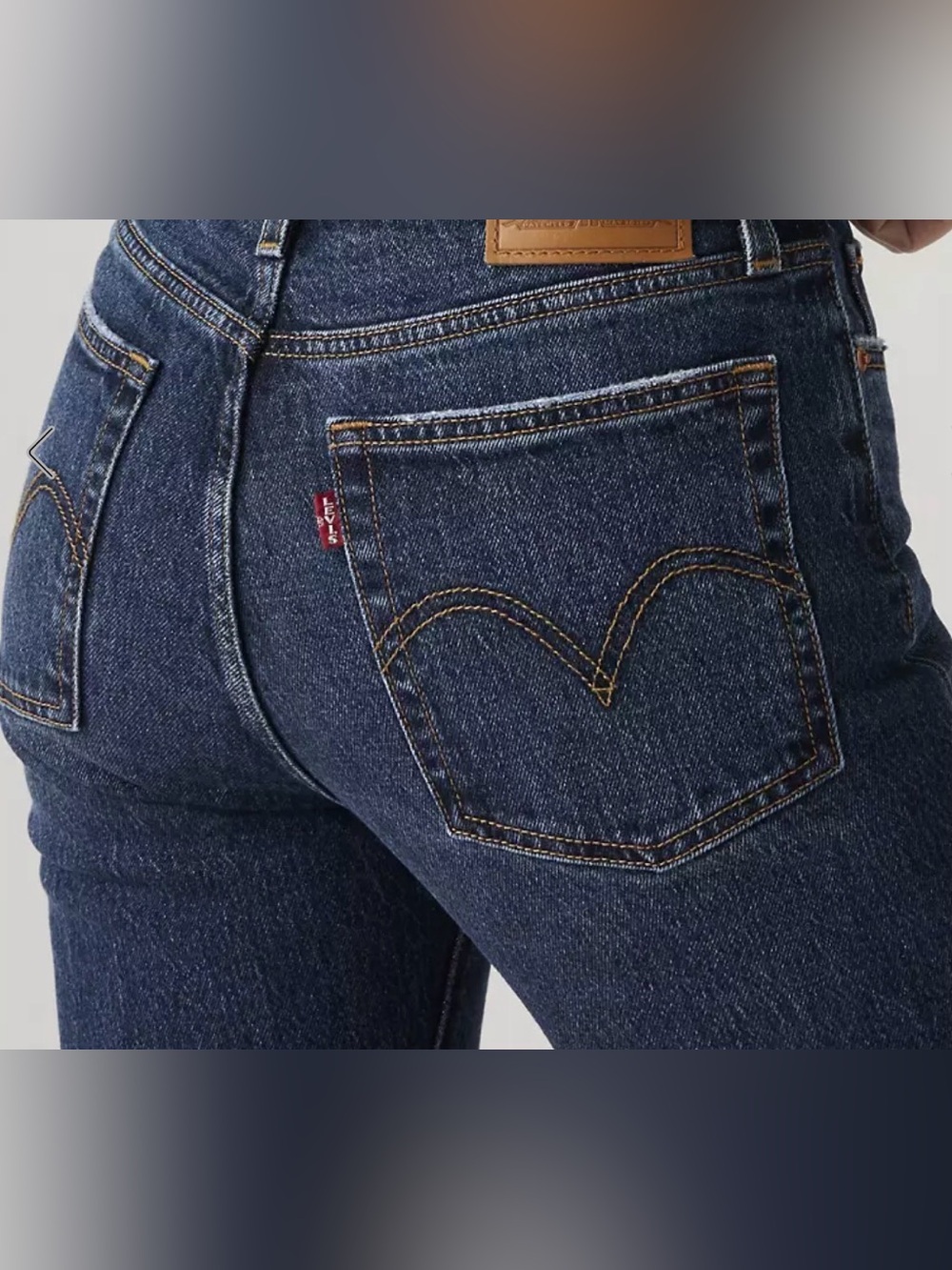 Levi's Wedgie Dark Blue Denim